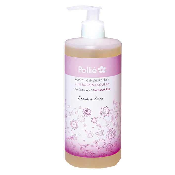 ACEITE POST-DEPIL CON ROSA MOSQUETA  500 ML (Aroma a rosas)