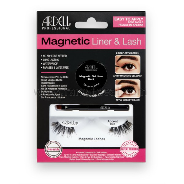 ARDELL KIT PESTAÑAS MAGNETICAS Y LINER- ACCENT 002