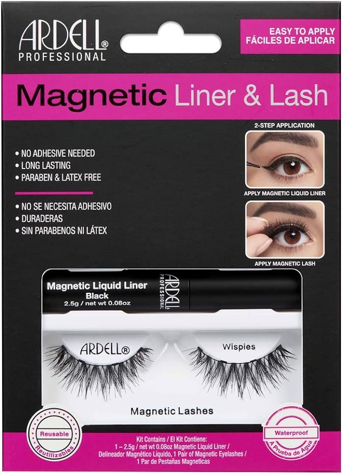 ARDELL KIT PESTAÑAS MAGNETICAS Y LINER- WISPIES