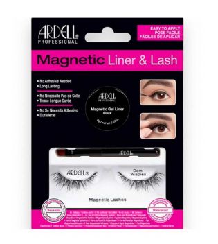 ARDELL KIT PESTAÑAS MAGNETICAS Y LINER DEMI WISPIES