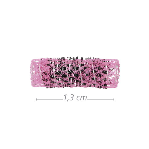 BOLSA 6 RULOS MALLA ROSA 13MM