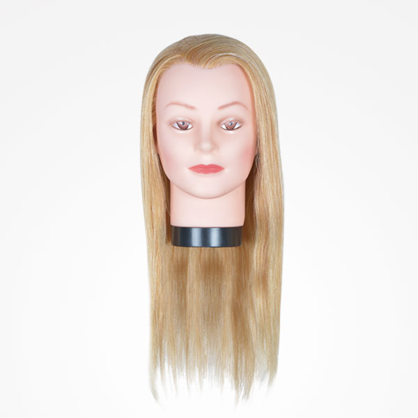 CABEZA MANIQUI MUJER CABELLO NATURAL 45CM