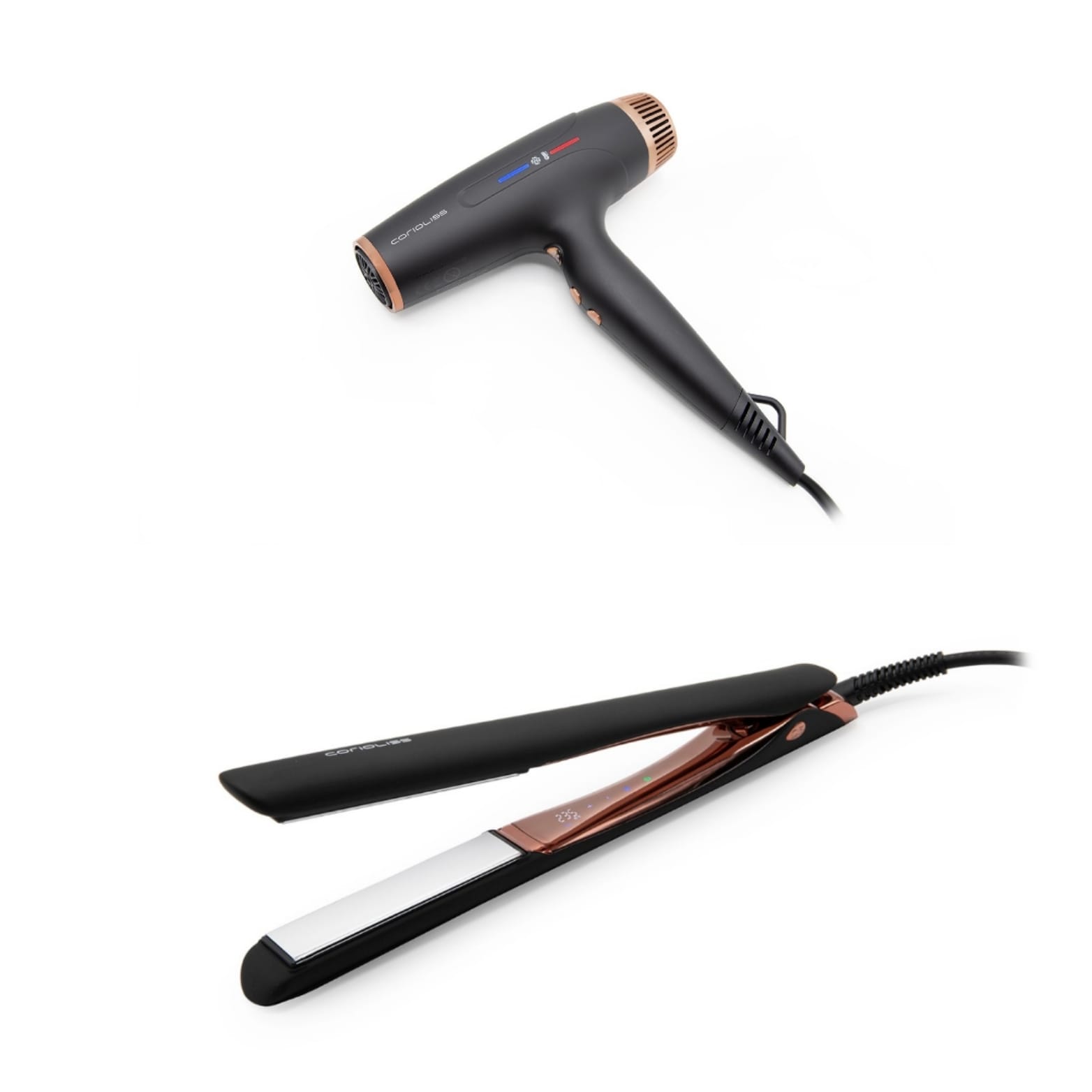 CORIOLISS SET C5 BLACK COOPER + SECADOR TYPHOON COPPER