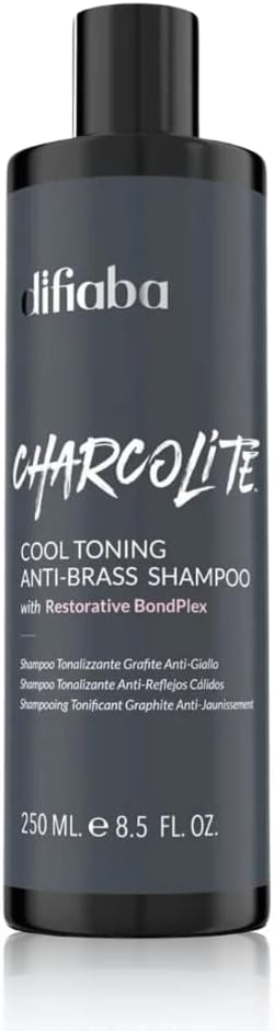 DIFIABA CHARCOLITE COOL TONONG ANTI-BRASS SHAMPOO 250 ML.