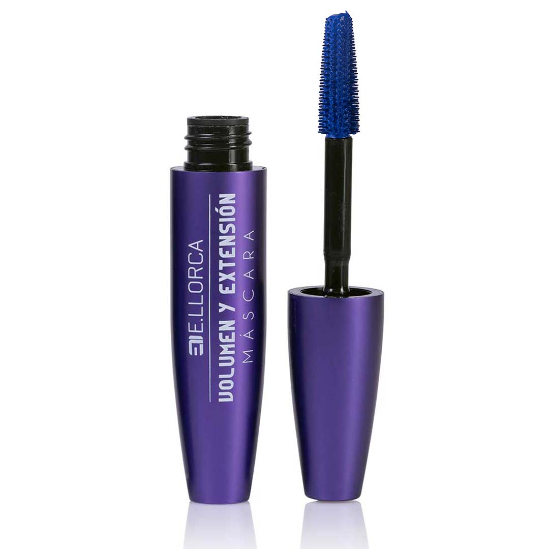 E.LLORCA MASCARA VOLUMEN Y EXTENSION  AZUL INDIGO