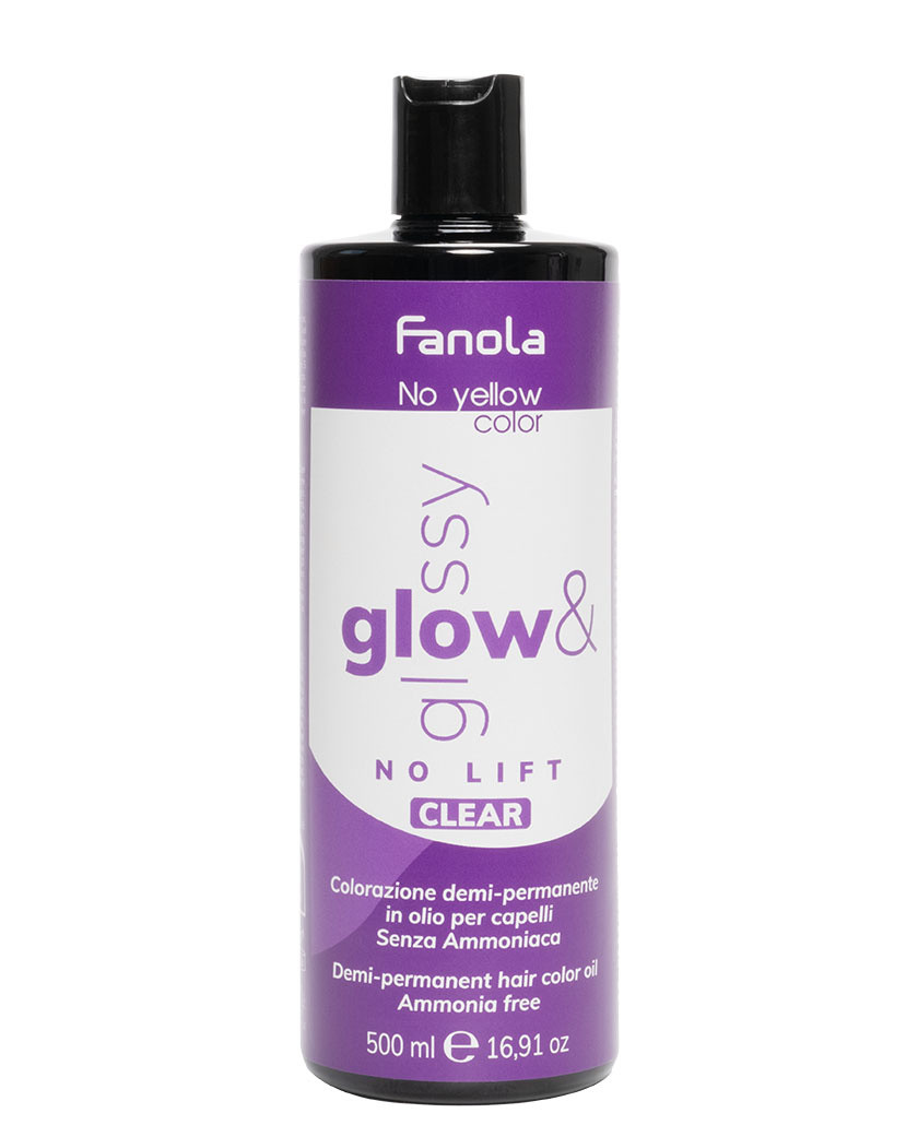 FANOLA COLORACION DEMIPERMANENTE EN ACEITE GLOW&GLOSS CLEAR 500ML