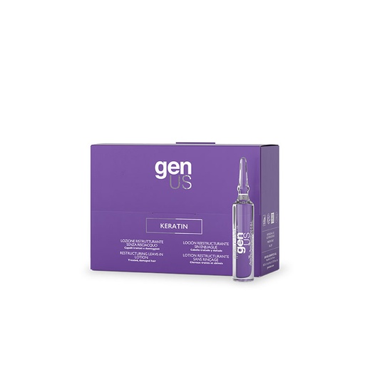 GENUS LOCION KERATIN RETRUCTURANTE SIN ENJUAGUE 12 X 15ML