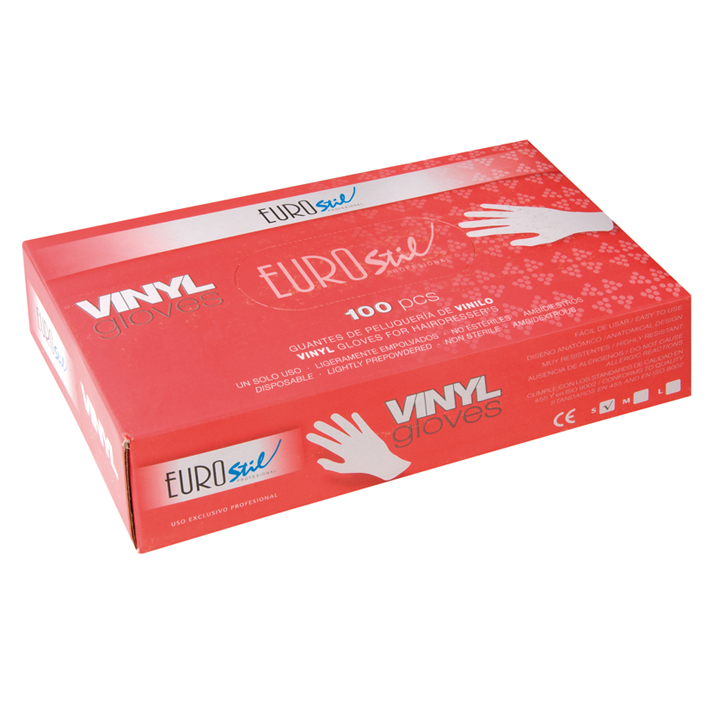 GUANTES VINILO CAJA 100 UND.T-M REF.06690