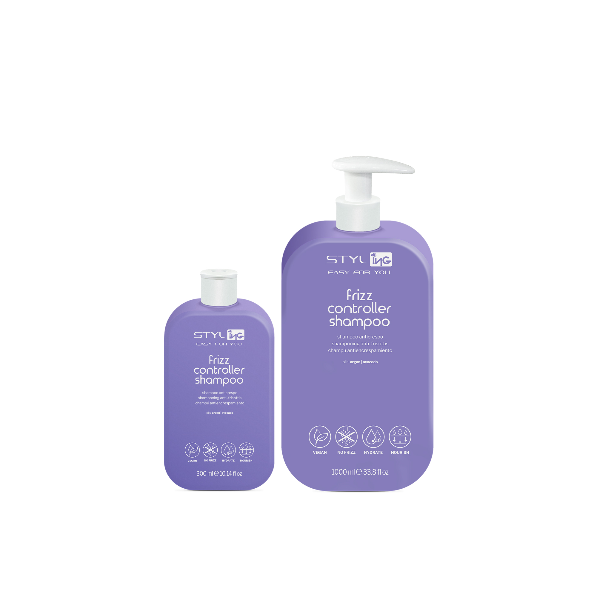 ING STYLING SHAMPOO FRIZZ  CONTROLER 1000ML
