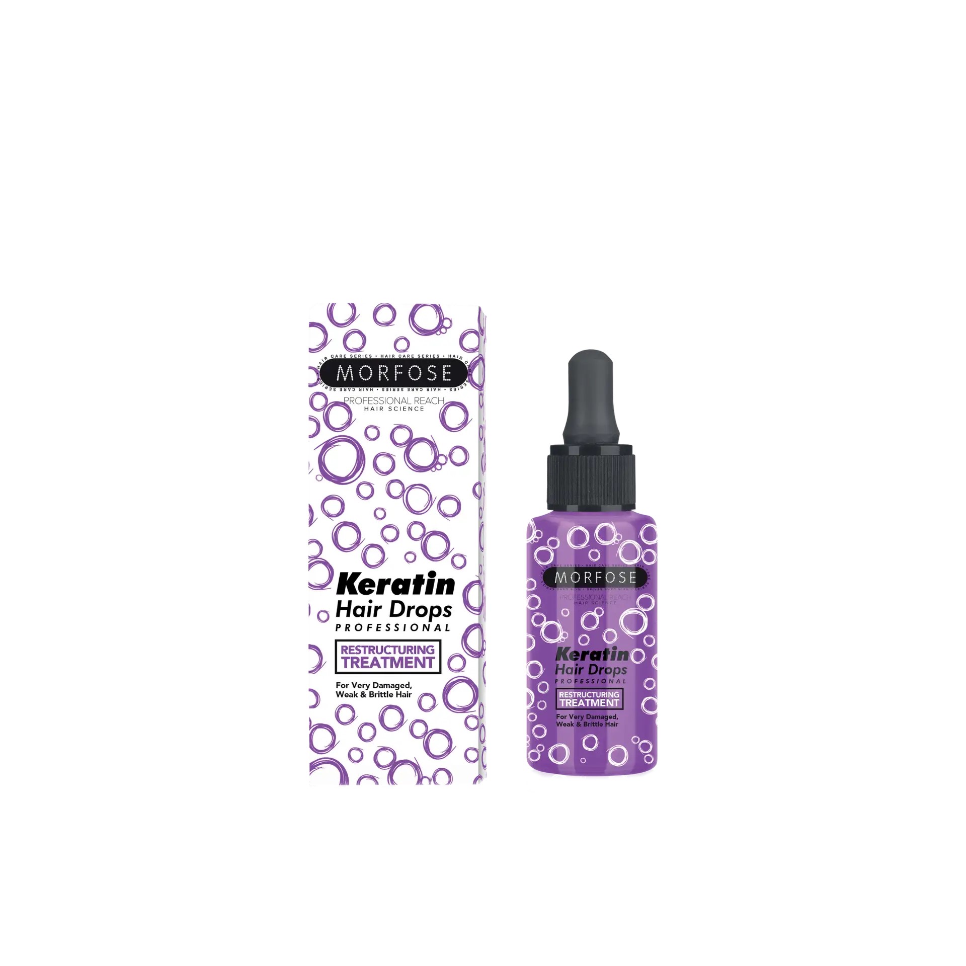 MORFOSE HAIR DROPS SERUM KERATIN PURPLE 100ML