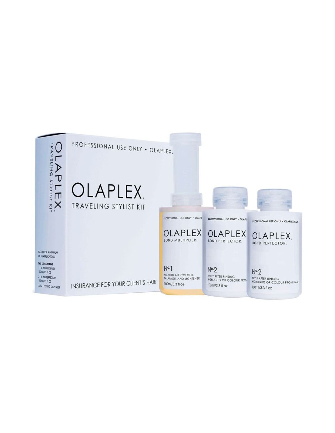 OLAPLEX TRAVELING STYLINST KIT 3 X 100 ML.