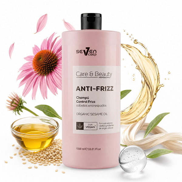 SEVEN COOP CARE & BEAUTY CHAMPU ANTI-FRIZZ 1000ML