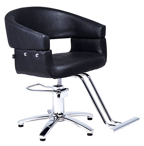 SILLON RODAS CON BASE ESTRELLA CROMADA BOMBA HIDRAULICA Y REPOSAPIES